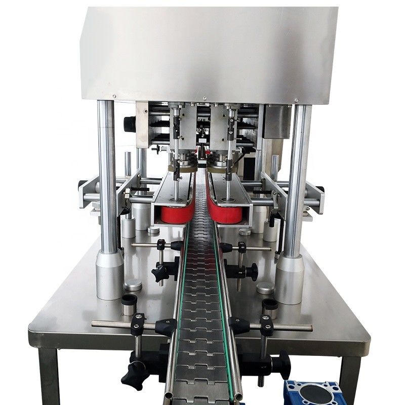 목재 포장재 100mm 유리 및 리치 음료용 모터화 된 캡 머신