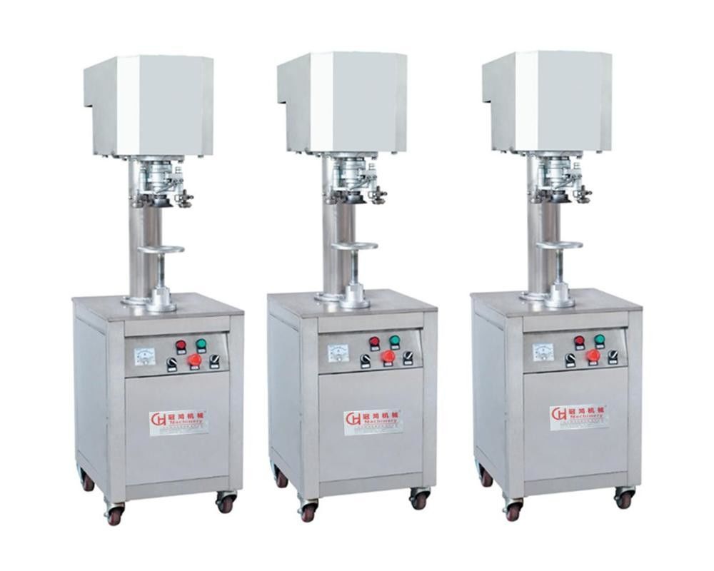 알루미늄 뚜?? 가장 기계 50 KG 용량 및 50-126mm 병 직경 병